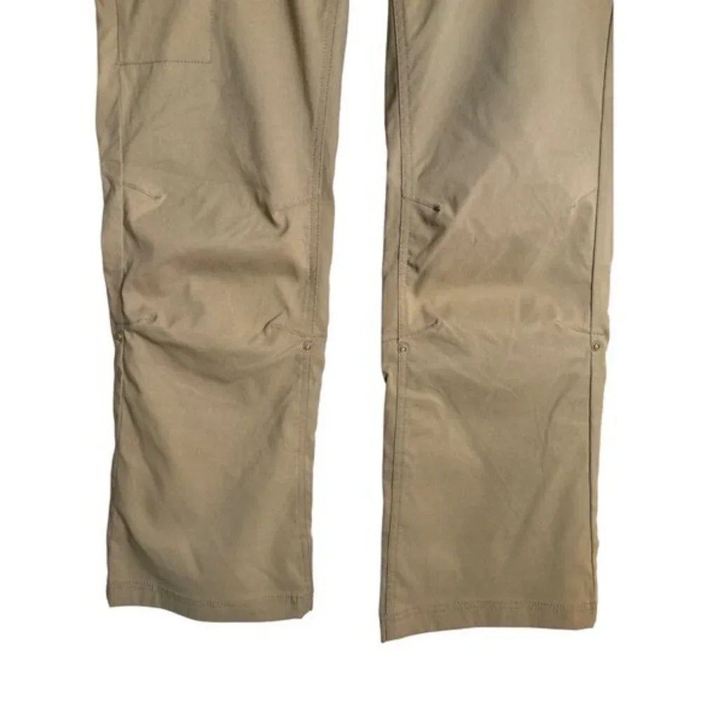 prAna Pants Size 12 Tan Hiking Halle Outdoor NWOT‎ Straight Low Rise Stretch